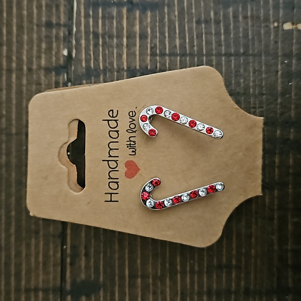 Candy Cane Christmas earrings (not handmade) New-Unused
